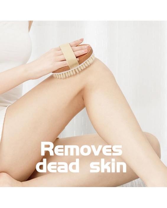 Bamboo Dry Body Brush Shower Brushing Removes Dry Skin with Massage Nodes Exfoliating Bath Brushes Body Scrubber Bamboo Dry Body Brush Shower Brushing Removes Dry Skin with Massage Nodes Exfoliating Bath Brushes Body Scrubber