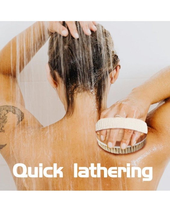 Bamboo Dry Body Brush Shower Brushing Removes Dry Skin with Massage Nodes Exfoliating Bath Brushes Body Scrubber Bamboo Dry Body Brush Shower Brushing Removes Dry Skin with Massage Nodes Exfoliating Bath Brushes Body Scrubber