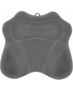 Dual-Sided Shower Scrubber Mat - Exfoliating Foot Mat & Back Cleaner with Wall Mount Suction Cups | Bath Accessory for Men & Women 