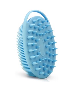 Upgrade 2 in 1 Bath and Shampoo Body Brush, Silicone Body Scrubber for Use in Shower, Exfoliating Body Brush, Premium Silicone Loofah, Head Scrubber, Scalp Massager/Brush, Easy to Clean